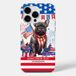 French Bulldog Happy 4Th Of July America Patriotic iPhone 14 Pro Max Case