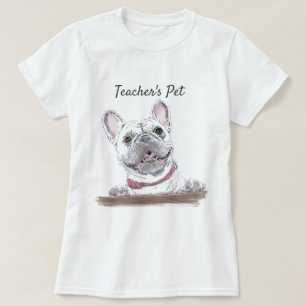 French Bulldog Happy Dog Drawing Personalized T-Shirt