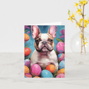 French Bulldog Happy Easter Card