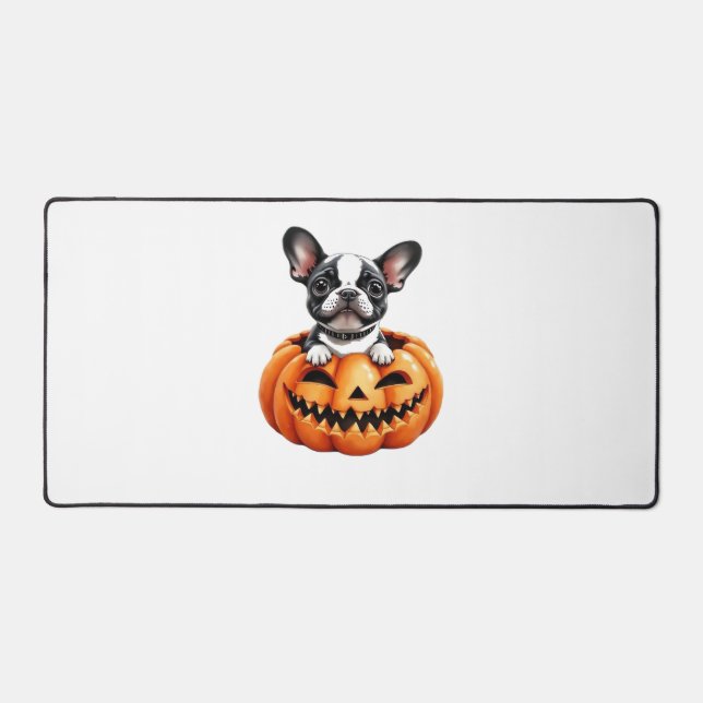 French Bulldog Happy Halloween Classique citrouill (Recto)