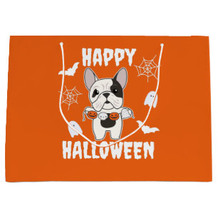 French Bulldog Happy Halloween Dog Costume Large Gift Bag