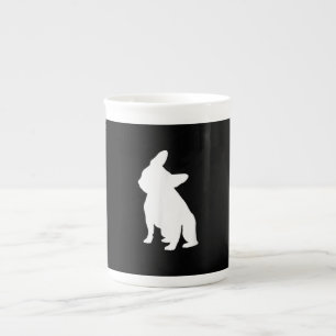 French Bulldog Head Tilt Apparel, Frenchie Head Bone China Mug