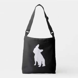 French Bulldog Head Tilt Apparel, Frenchie Head Crossbody Bag