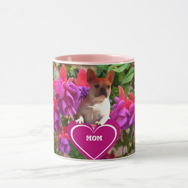 French Bulldog Heart French Bulldog Mother Mug (Center)