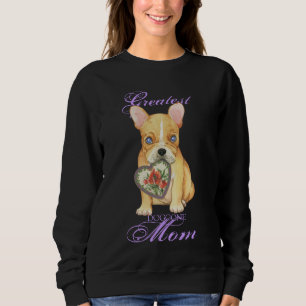 French Bulldog Heart Mom Sweatshirt