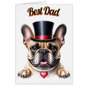 French Bulldog Herz Vatertag Bulldogge