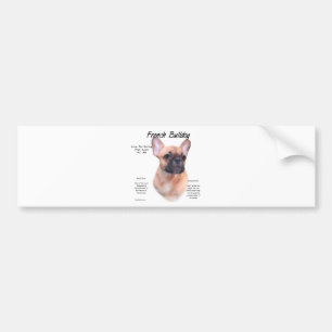 French Bulldog History Design Bumper Sticker