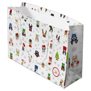French Bulldog Holiday Gift Bag