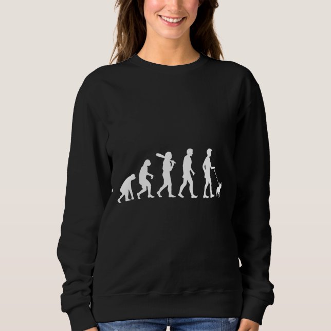 French Bulldog Human Evolution Sweatshirt (Front)