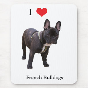 French Bulldog I love heart, mousepad, gift Mouse Pad