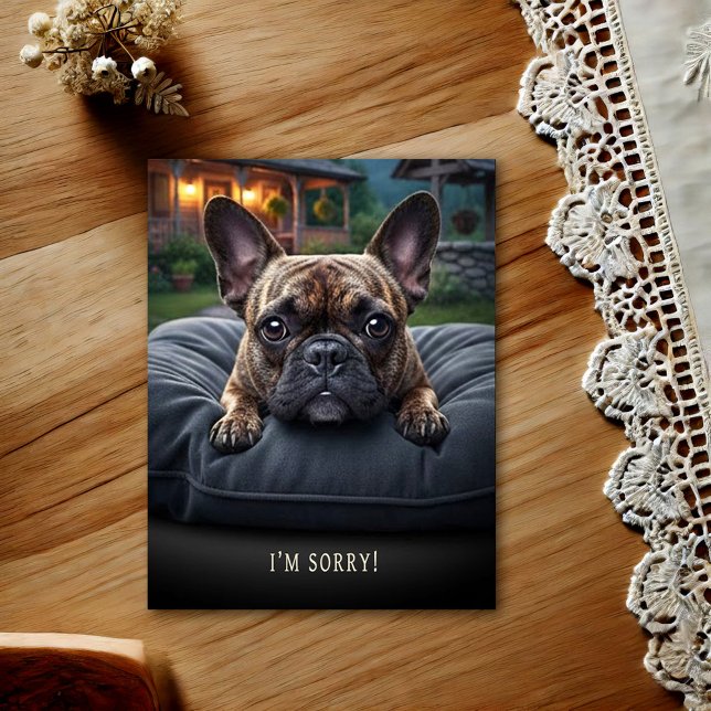 French Bulldog I'm Sorry Postcard (Creator Uploaded)
