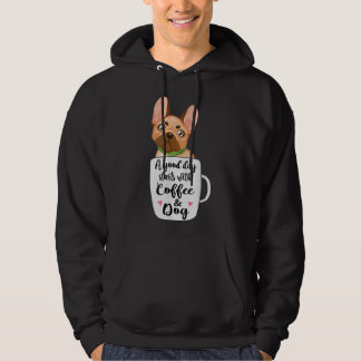 French Bulldog in a coffee cup dog mom  Hoodie