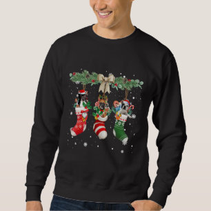 French Bulldog In Christmas Socks Sweatshirt
