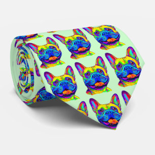 French Bulldog in Colours Tie