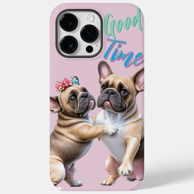 French Bulldog in love Valentine's Day  Case-Mate iPhone Case (Back)