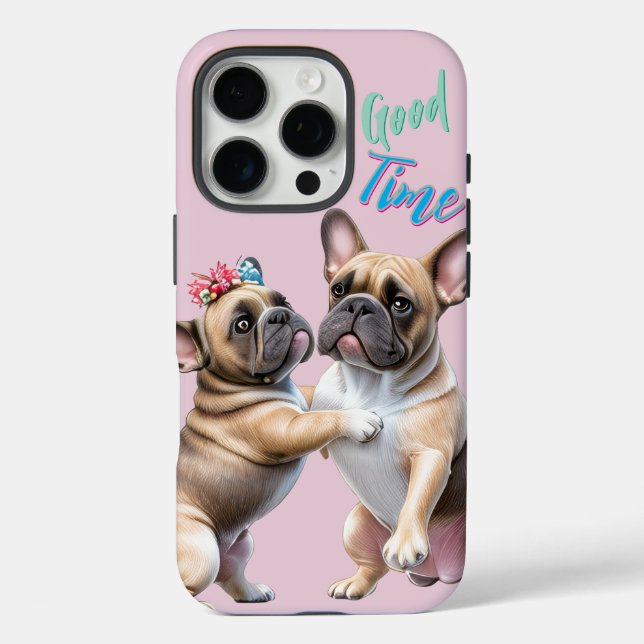 French Bulldog in love Valentine's Day  Case-Mate iPhone Case (Back)