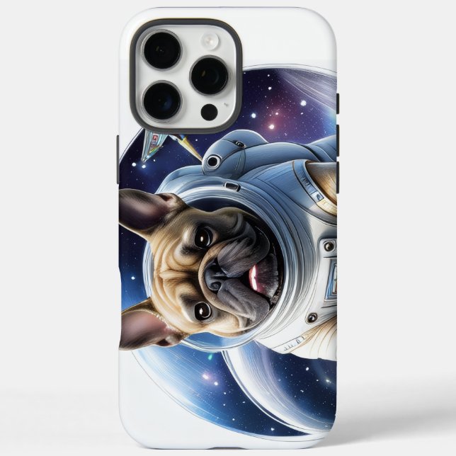 French Bulldog in Outer Space on Vacation Case-Mate iPhone Case (Back)