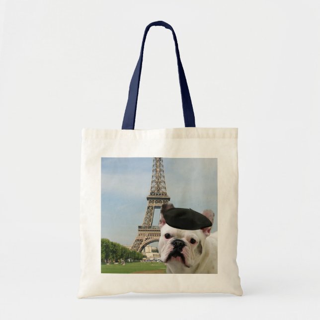 French Bulldog in Paris tote bag (Front)