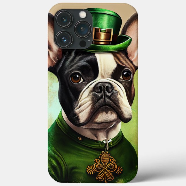 French Bulldog in St. Patrick's Day Dress Case-Mate iPhone Case (Back)