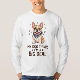 French Bulldog in Stars Bandana T-Shirt