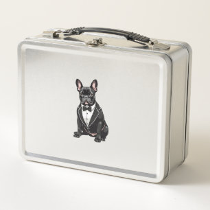 French Bulldog in Tuxedo Metal Lunch Box