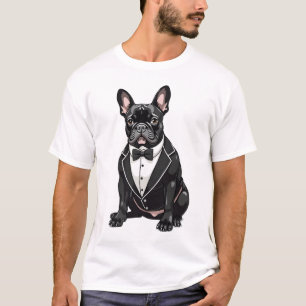 French Bulldog in Tuxedo T-Shirt