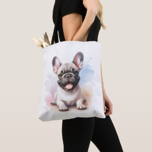 French Bulldog in watercolor Tote Bag