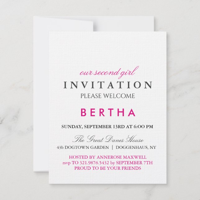 French Bulldog Invitation (Back)