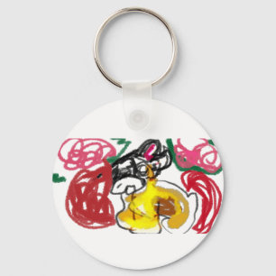 french bulldog joy keychain