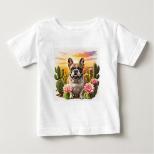 French Bulldog Kaktus französische Bulldogge Baby T-Shirt