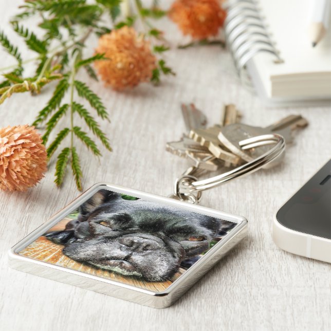 French Bulldog Keychain (Side)