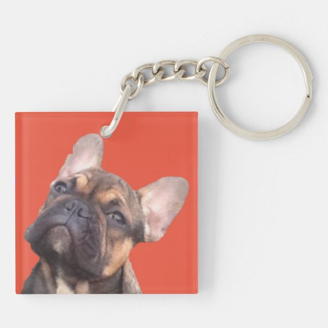 French Bulldog Keychain (Back)