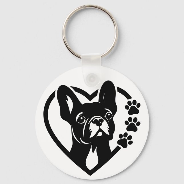 French Bulldog Keychain (Front)