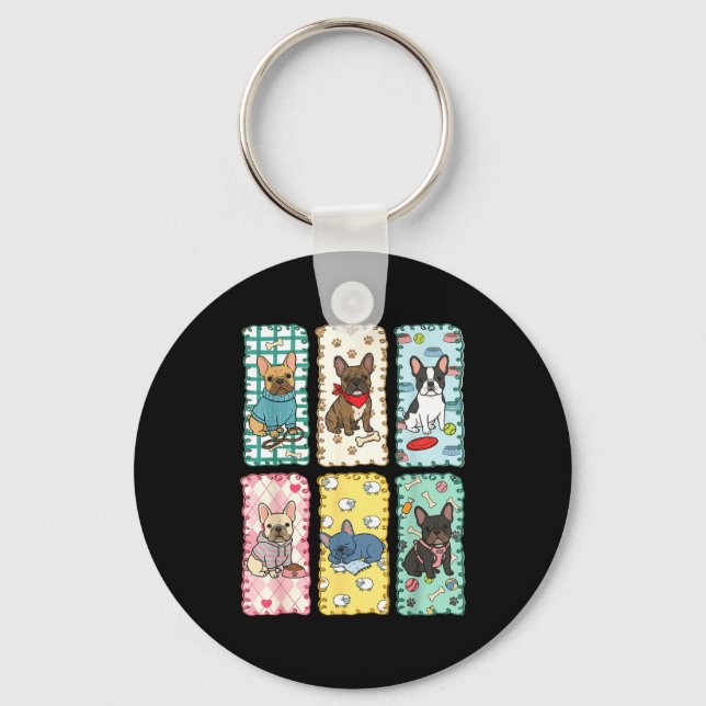 French Bulldog Keychain (Front)
