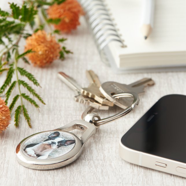 French Bulldog Keychain (Side)