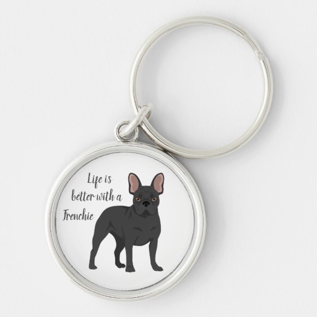 French bulldog keychain (Front)