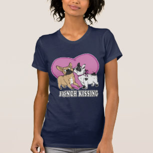 French (bulldog) Kissing T-Shirt