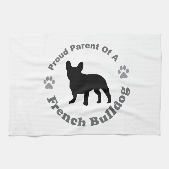 French Bulldog Kitchen Towel (Horizontal)