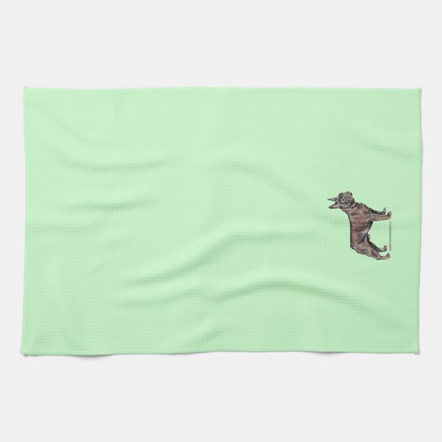French Bulldog Kitchen Towel (Horizontal)