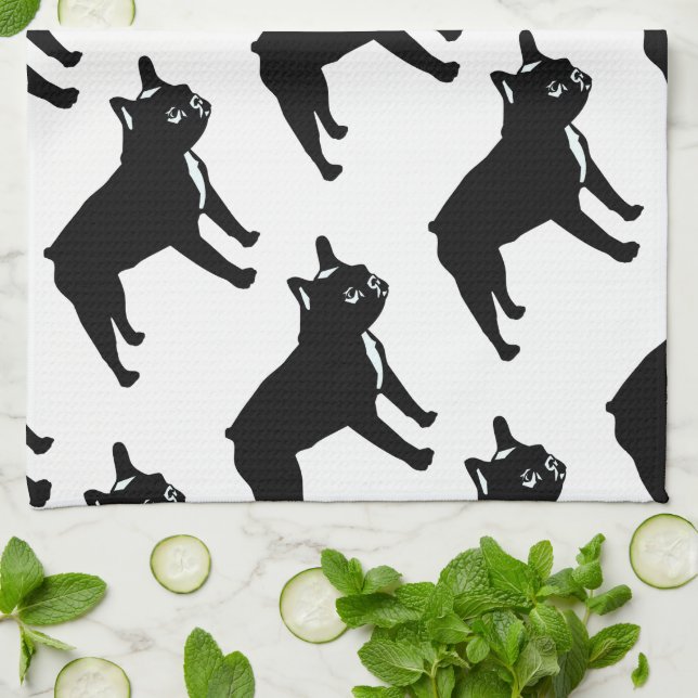 French Bulldog Kitchen Towel (Folded)