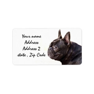 French Bulldog Label