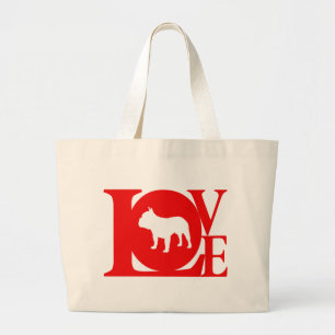 French Bulldog Large Tote Bag