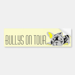 French Bulldog laying contemporary personalized Bumper Sticker