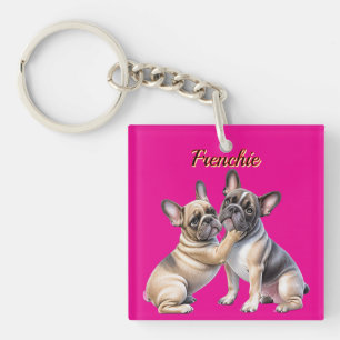 French Bulldog Liebe französische Bulldogge Keychain