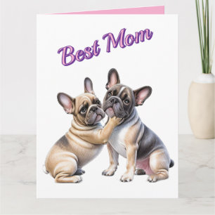 French Bulldog Liebe französische Bulldogge Thank You Card