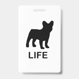 french bulldog life badge