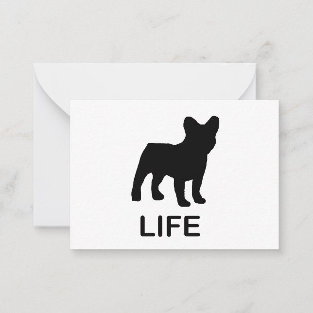 french bulldog life card (Front)