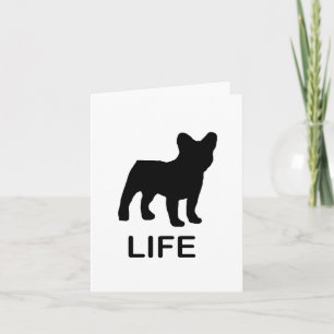 french bulldog life card