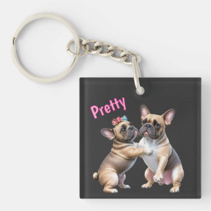 French Bulldog Love French Bulldog Keychain