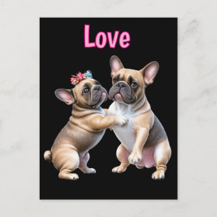 French Bulldog Love French Bulldog Postcard